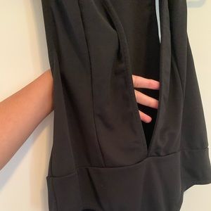 Deep V neck bodysuit